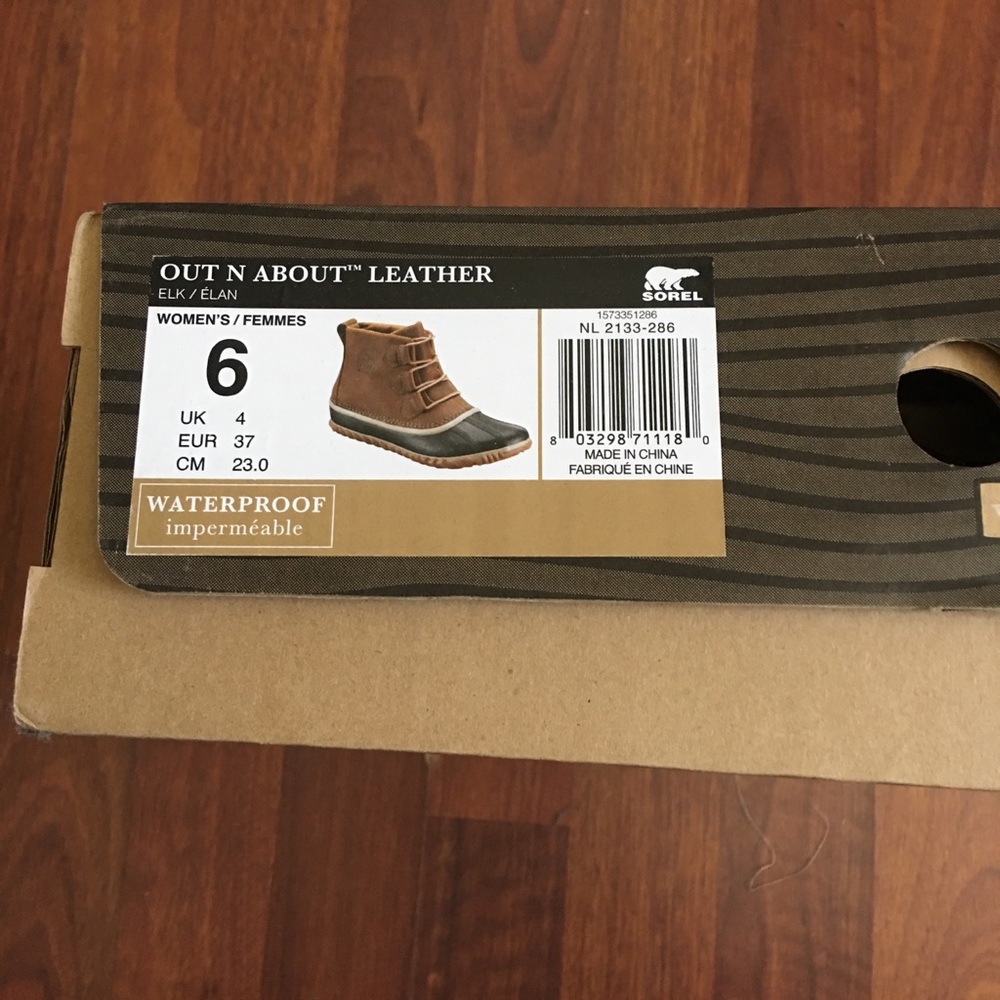 Used condition Sorel duck boot size 6